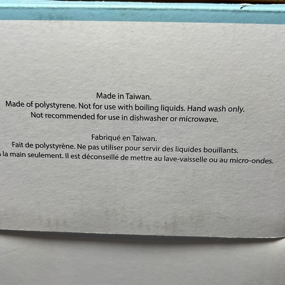 Polystyrene Tumblers Set of 6 New Sealed in Original Box - Picture 4 of 6